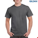 Gildan Plain Cotton Tee - dark heather